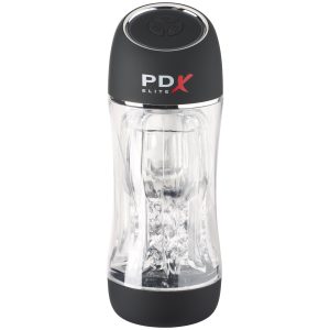 PDX Viewtube Pro See-Thru Vibrerende Stroker - Klar