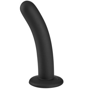 Sinful Slender Silikone Sort Dildo Medium - Sort